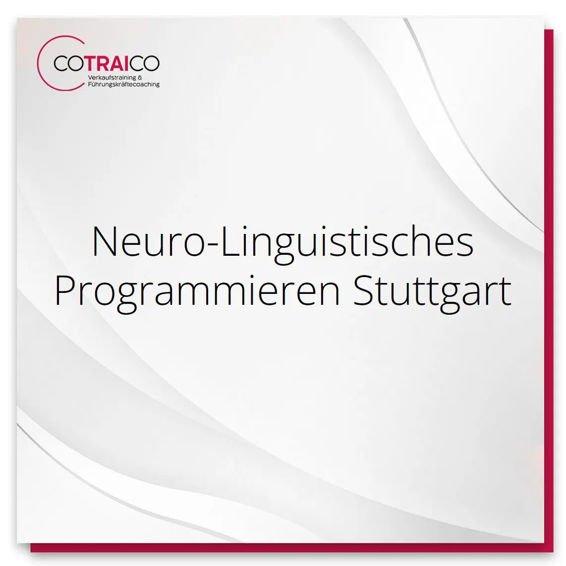 Erfahren Sie, wie COTRAICO in Stuttgart Unternehmen durch NLP-Beratung (Neuro-Linguistisches Programmieren) unterstützt, Kommunikation und Prozesse zu optimieren.