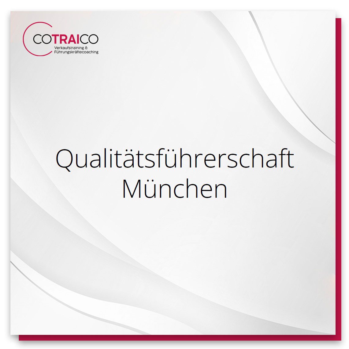 Qualitätsführerschaft für B2B-Unternehmen in München