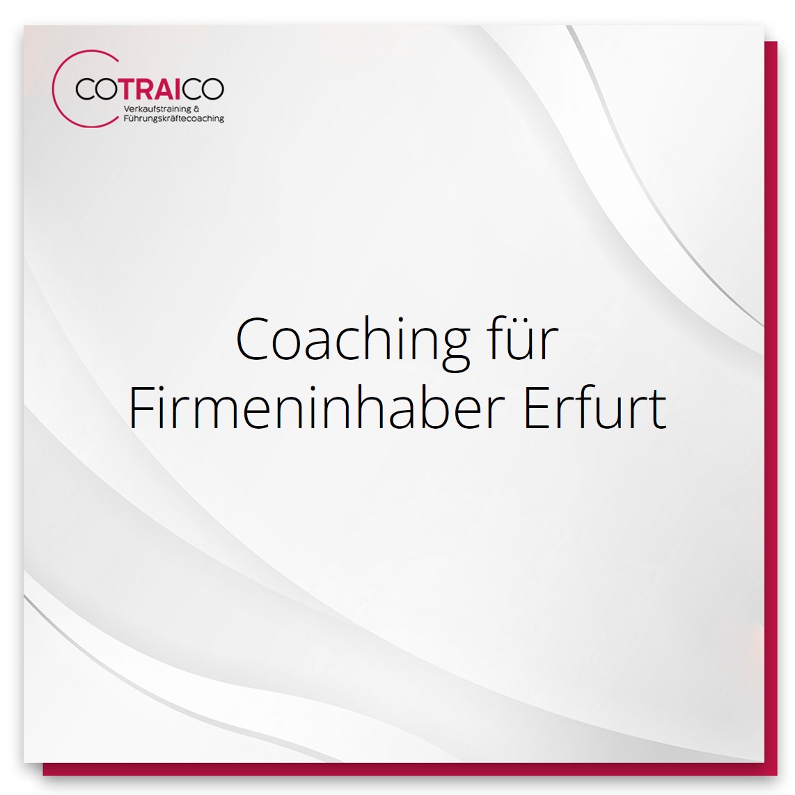 Coaching für Firmeninhaber in Erfurt: Beratung für nachhaltigen Unternehmenserfolg