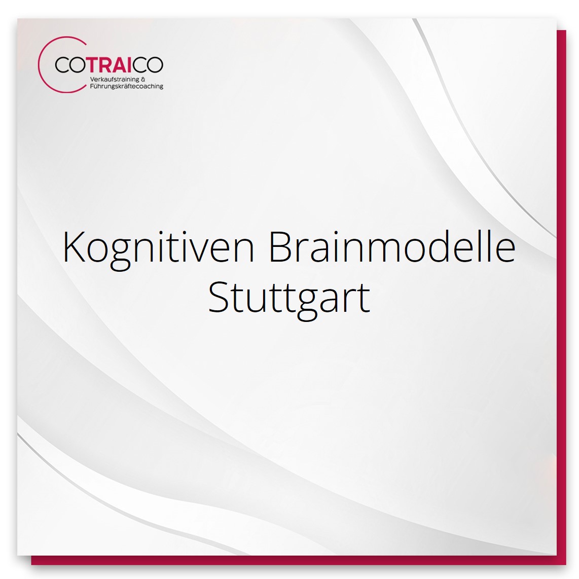 Kognitive Brainmodelle Stuttgart: Effiziente Beratung für Unternehmen durch COTRAICO