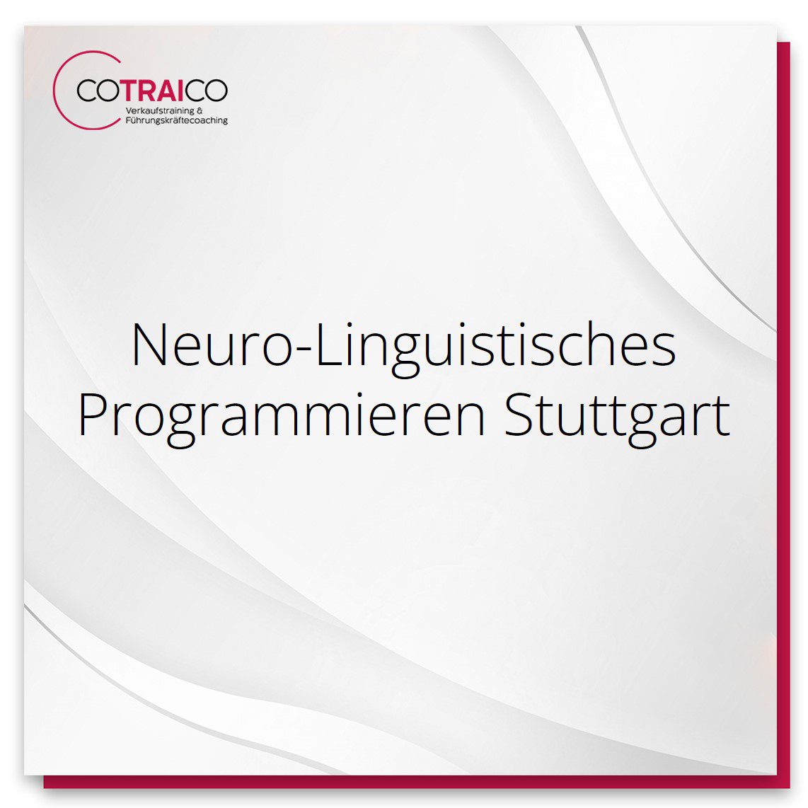 Erfahren Sie, wie COTRAICO in Stuttgart Unternehmen durch NLP-Beratung (Neuro-Linguistisches Programmieren) unterstützt, Kommunikation und Prozesse zu optimieren.